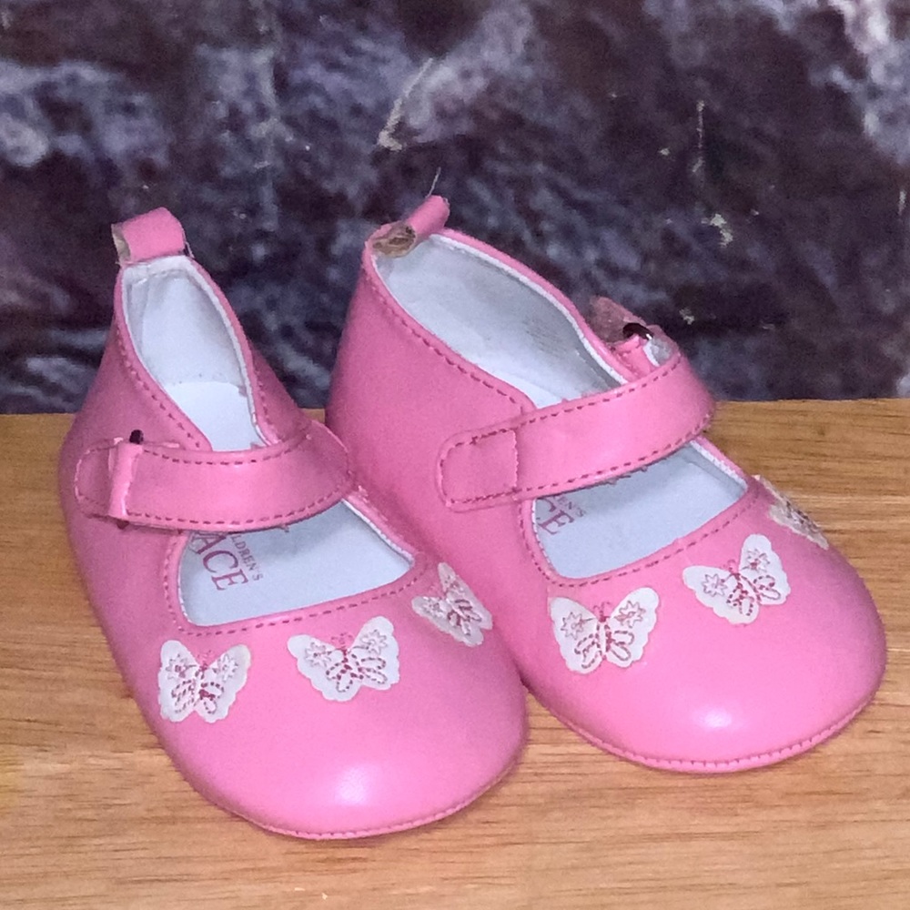 The Children’s Place Baby Girls Crib Shoes 6-12mos